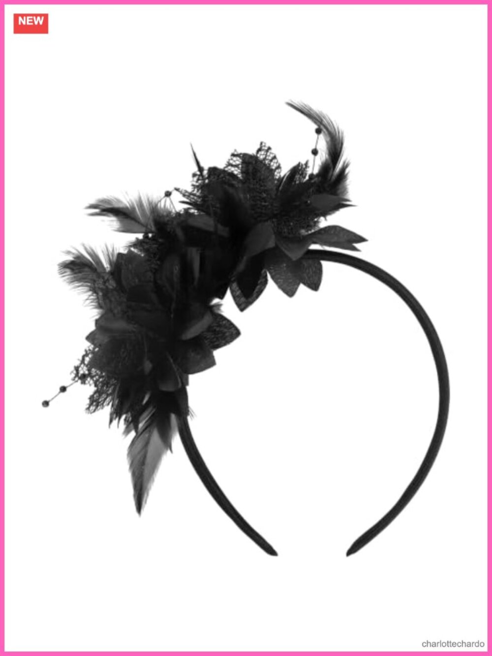 1920s Feather Fascinator Headband Vintage Tea Party Costume Accessory
